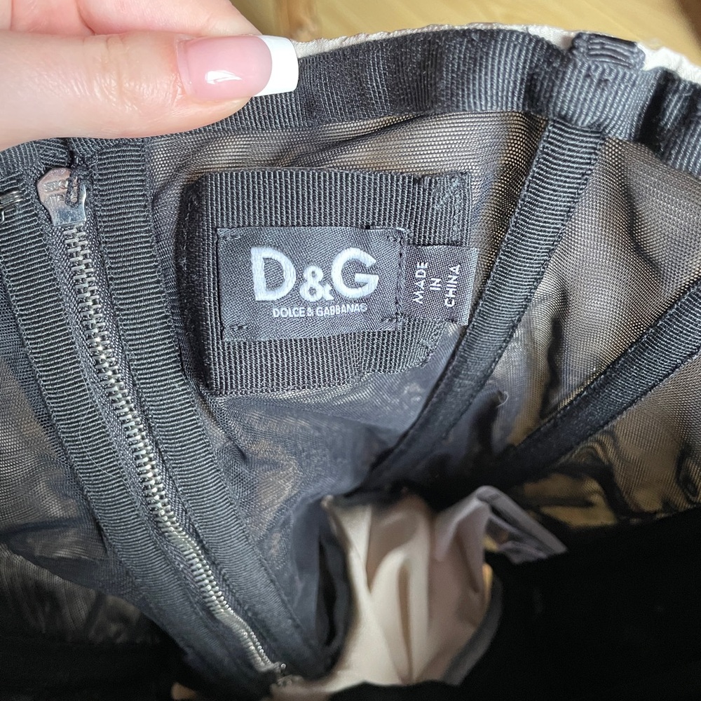 D&G Black Strapless Bustier Top - Picture 4 of 6